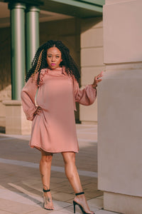 Champagne Life Rose Gold Baby Doll Dress