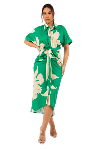 GREEN WITH ENVY MAXI DRESS