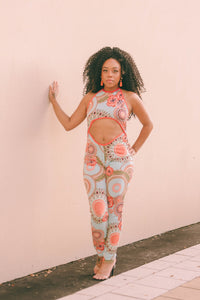 Fierce and Fabulous Halter Jump Suit