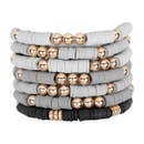 Shades of Gray Stack Bracelet