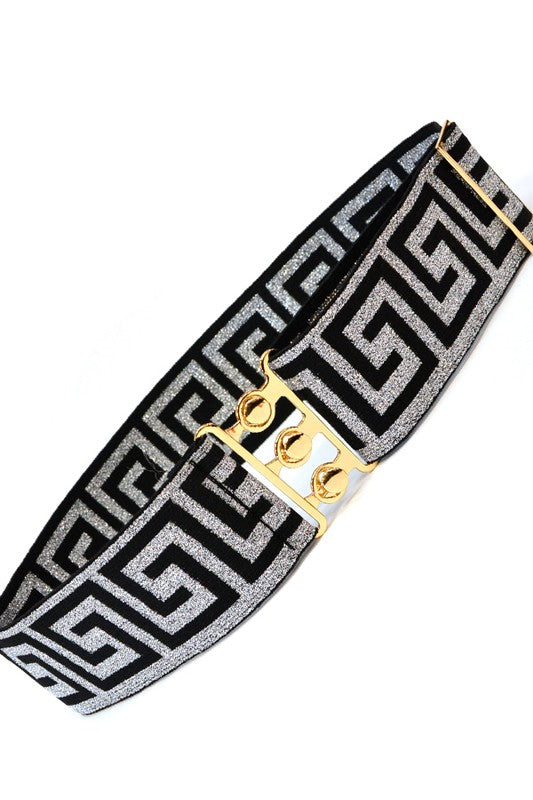 Elastic Fashion Letter Belt