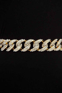 RHINESTONE CHAIN LINK BELT