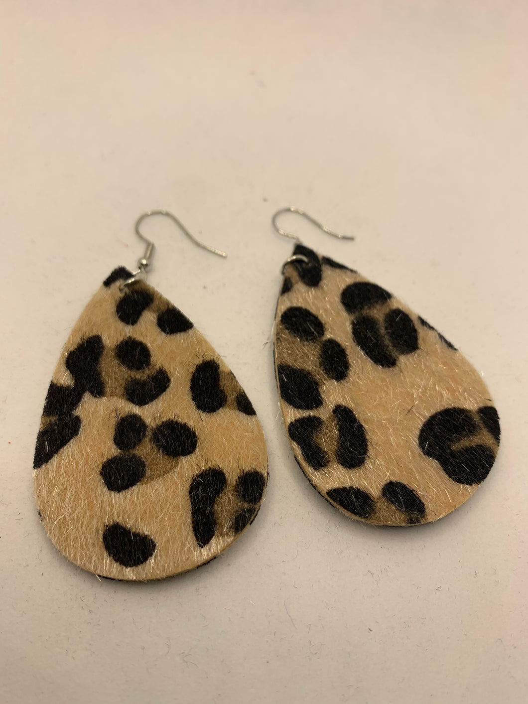 Animal Print Tear Drop Earrings