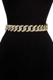 RHINESTONE CHAIN LINK BELT